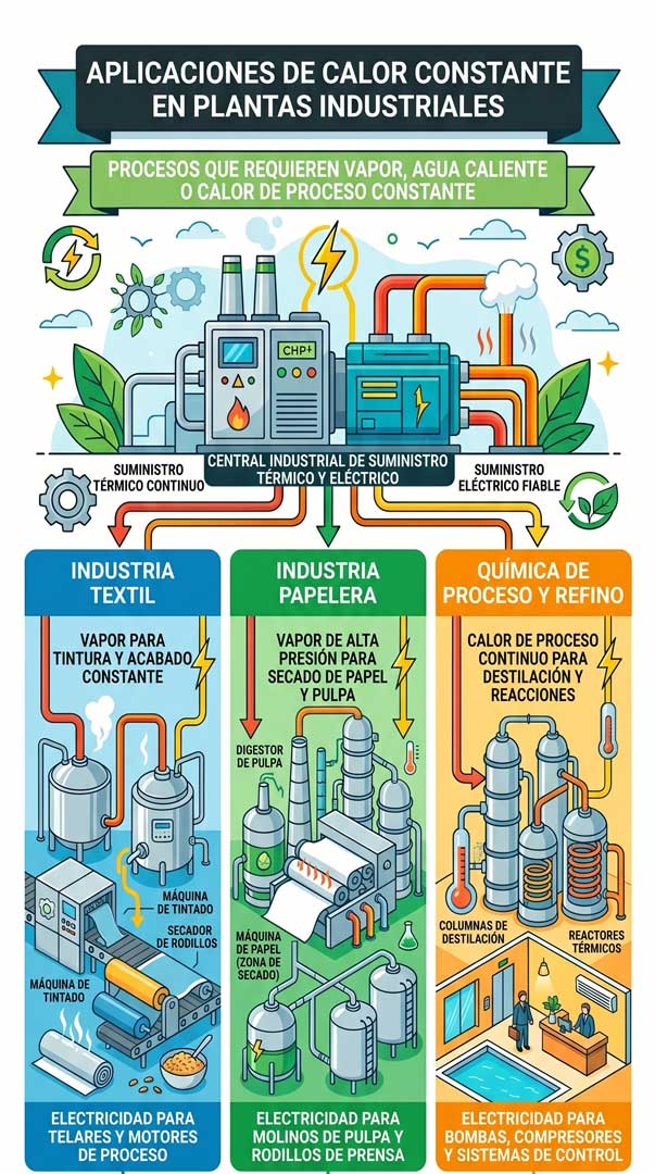 sistemas de cogeneracion plantas industriales